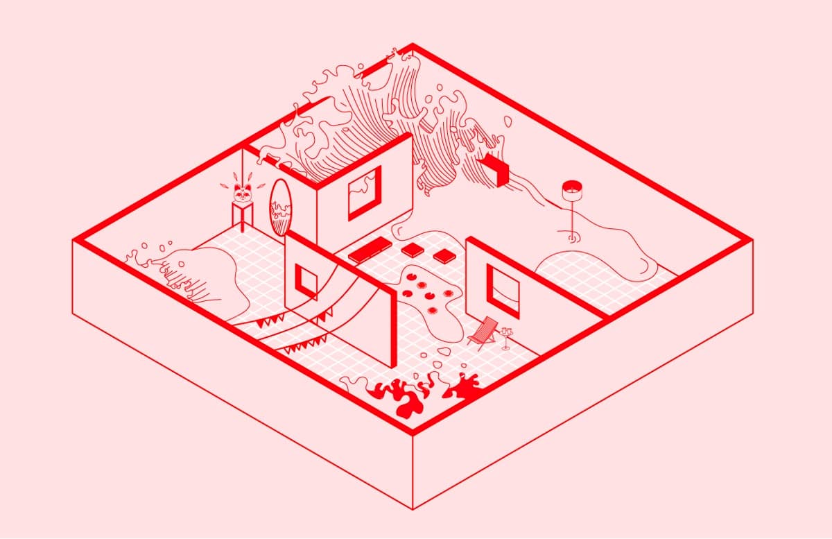 Floor plan feng shui background