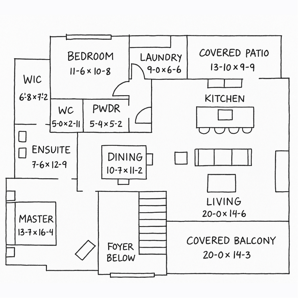 Traditional House Floor Plan Example